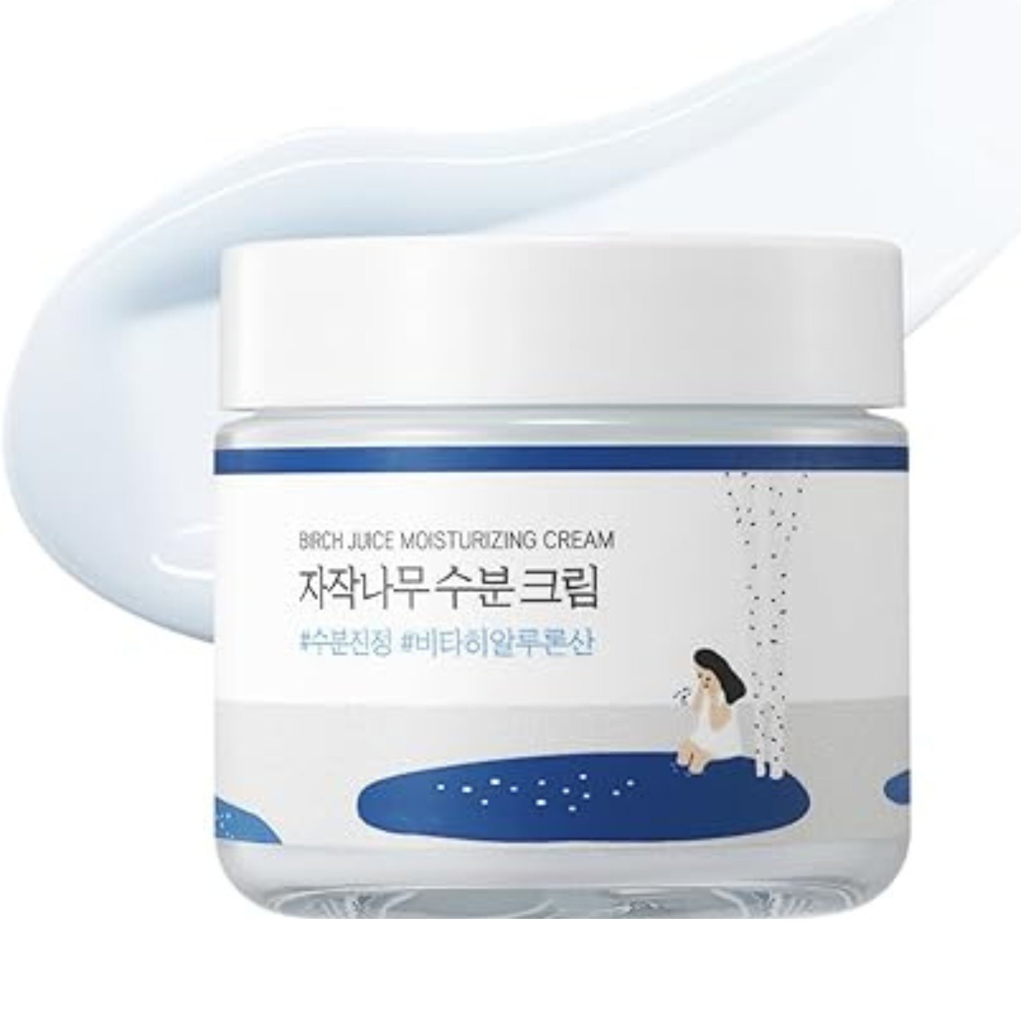 Round Lab Birch Juice Moisturizing Cream Korean Skincare Hydrating Nourishing Face Cream 80ml
