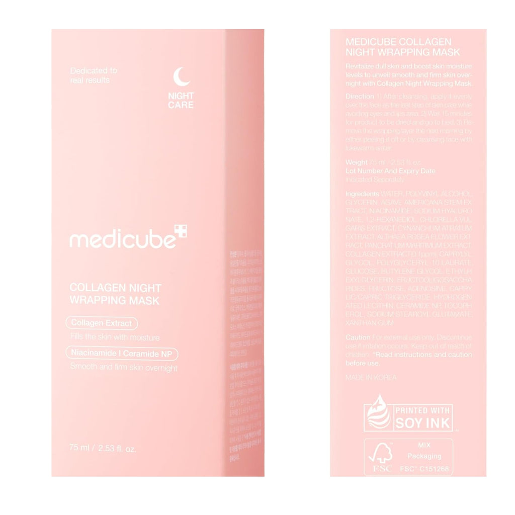 Medicube Collagen Night Wrapping Cream for Elasticity and Hydration