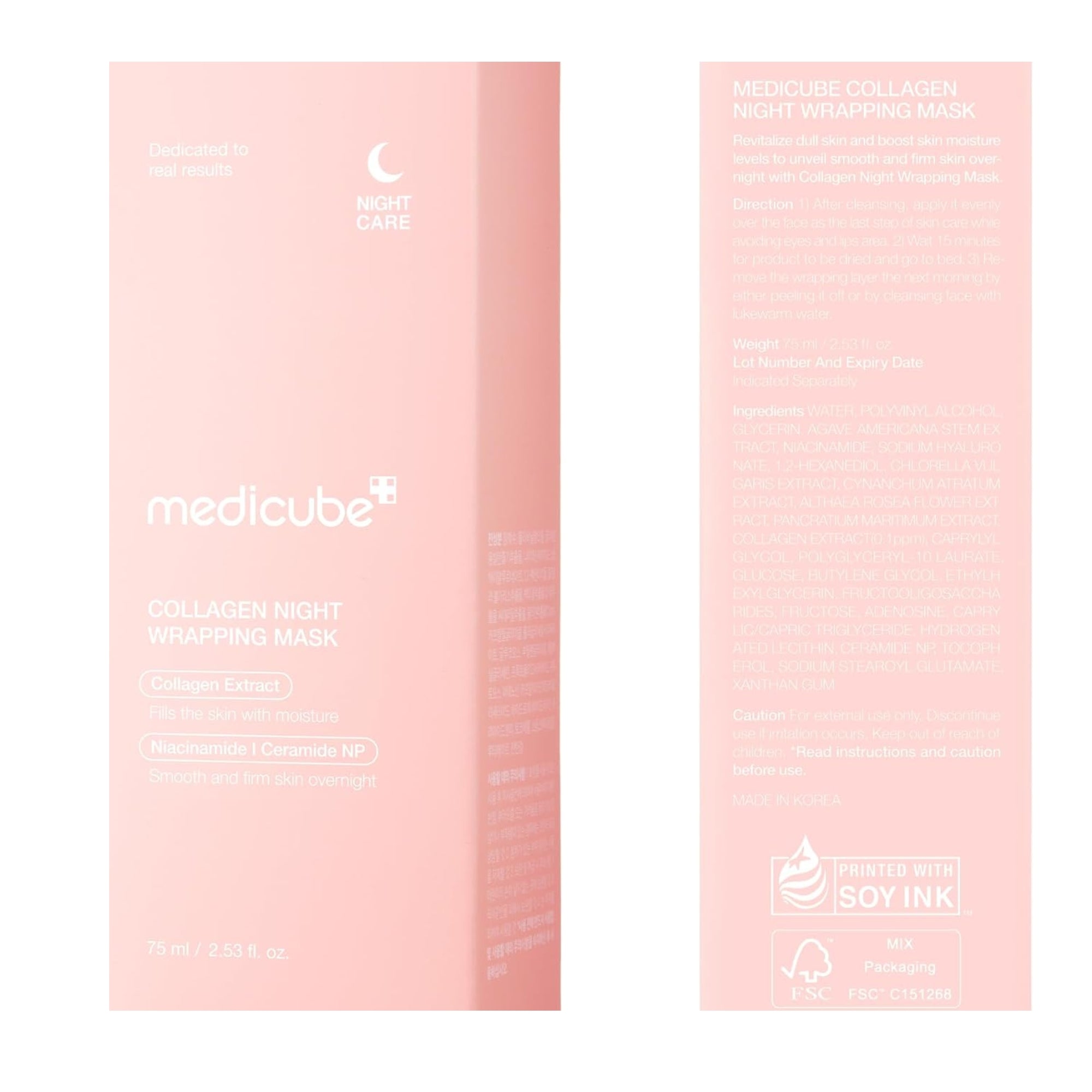 Medicube Collagen Night Wrapping Cream for Elasticity and Hydration
