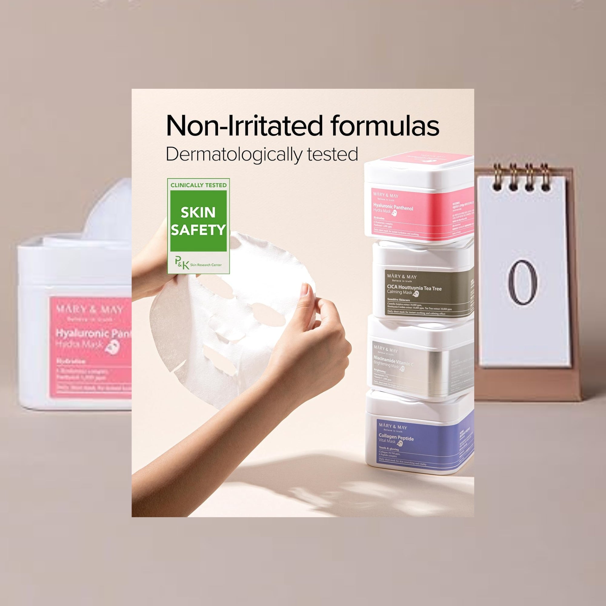 Mary and May Hyaluronic Panthenol Hydra Mask Korean Skincare Hydrating Soothing Sheet Mask 30 Pack