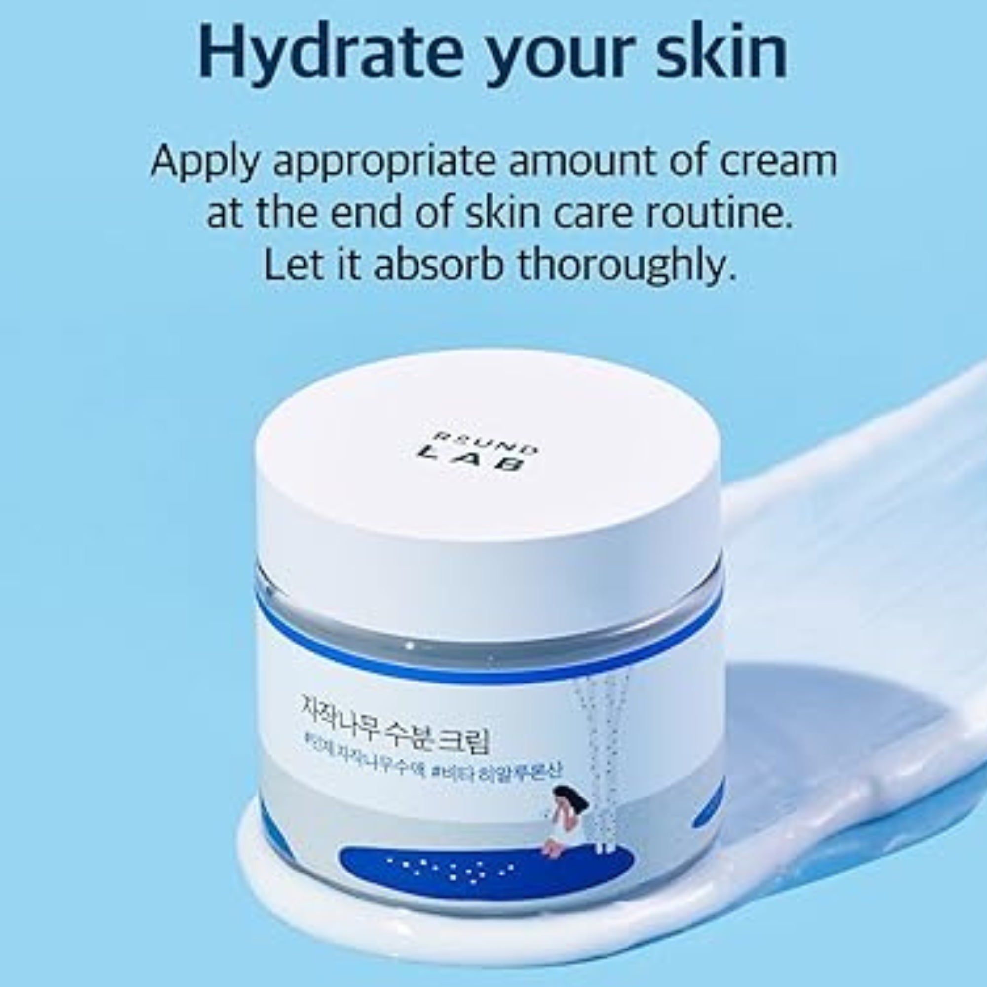 Round Lab Birch Juice Moisturizing Cream Korean Skincare Hydrating Nourishing Face Cream 80ml