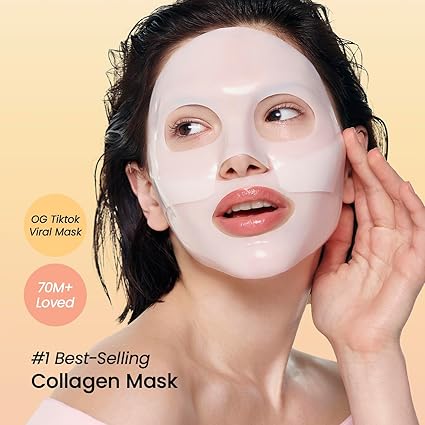 Biodance Bio Collagen Deep Face Mask Korean Skincare Moisturizing Firming with Hyaluronic Acid Niacinamide Galactomycetes 4 Sheets