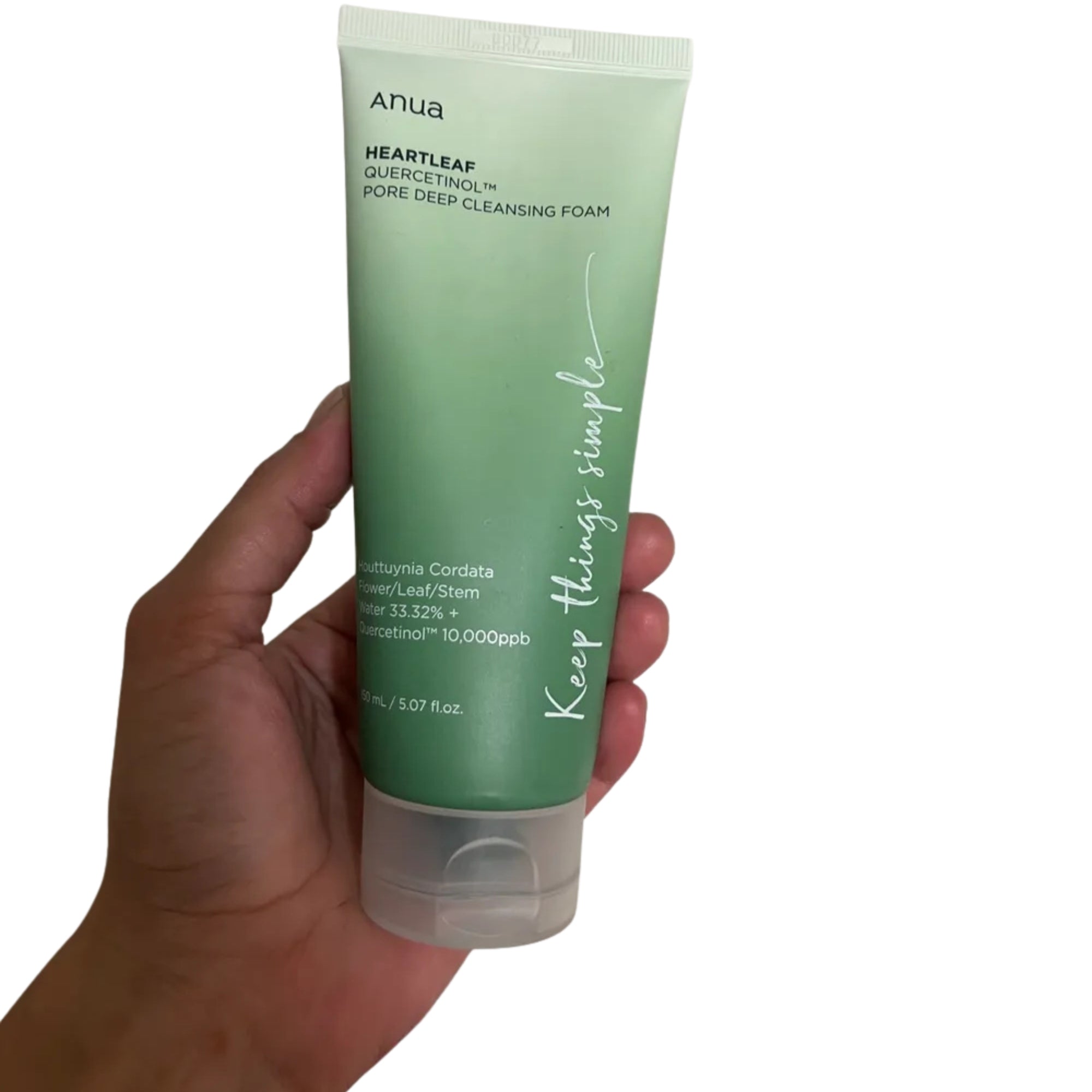 Heartleaf Quercetinol Pore Deep Cleansing Foam – Gentle Pore Cleanser & Exfoliating Face Wash | Soothing & Non-Stripping