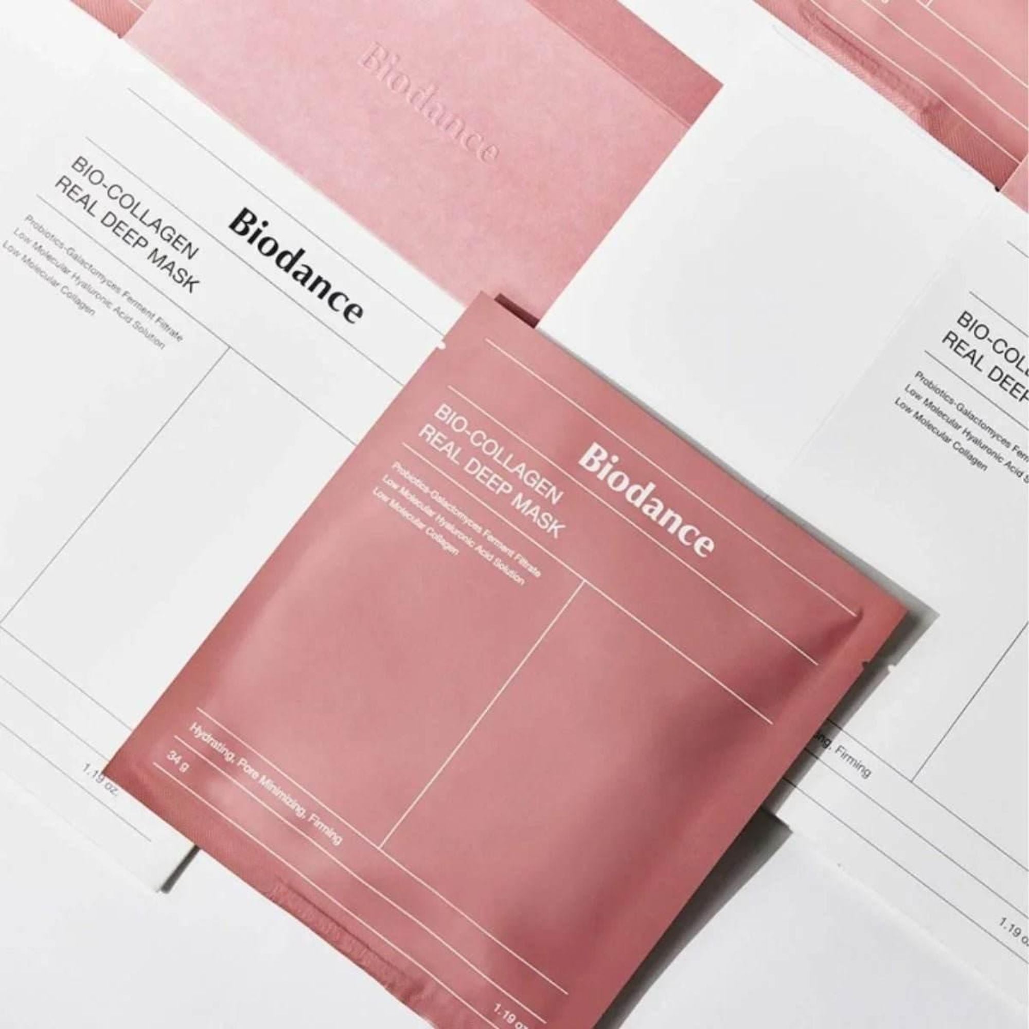 Biodance Bio Collagen Real Deep Mask Set (4 masques) – Masque hydratant et raffermissant