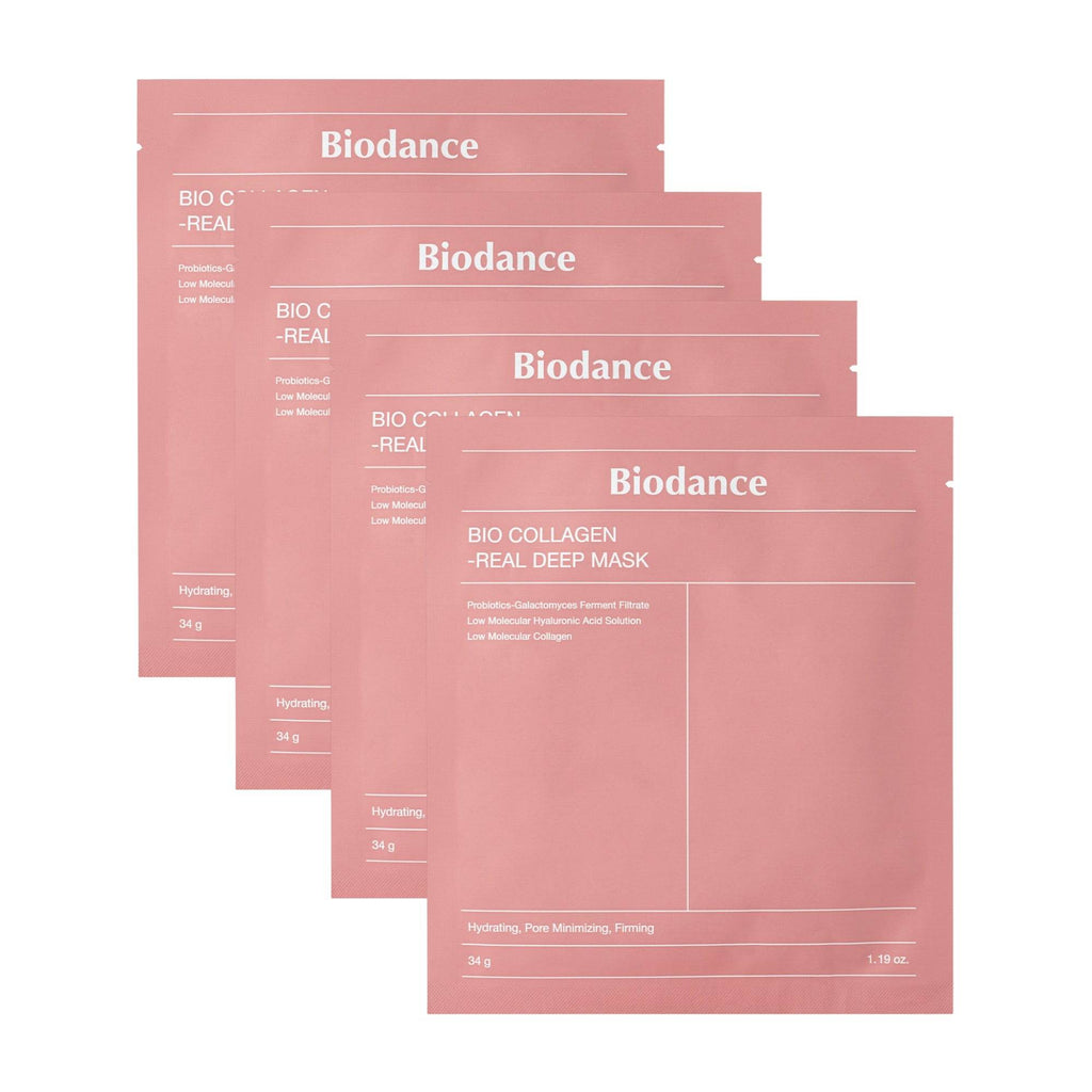 Biodance Bio Collagen Real Deep Mask Set (4 masques) – Masque hydratant et raffermissant